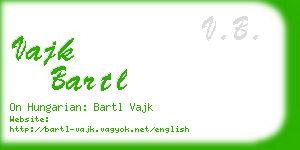 vajk bartl business card